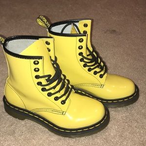 Yellow Doc Martins